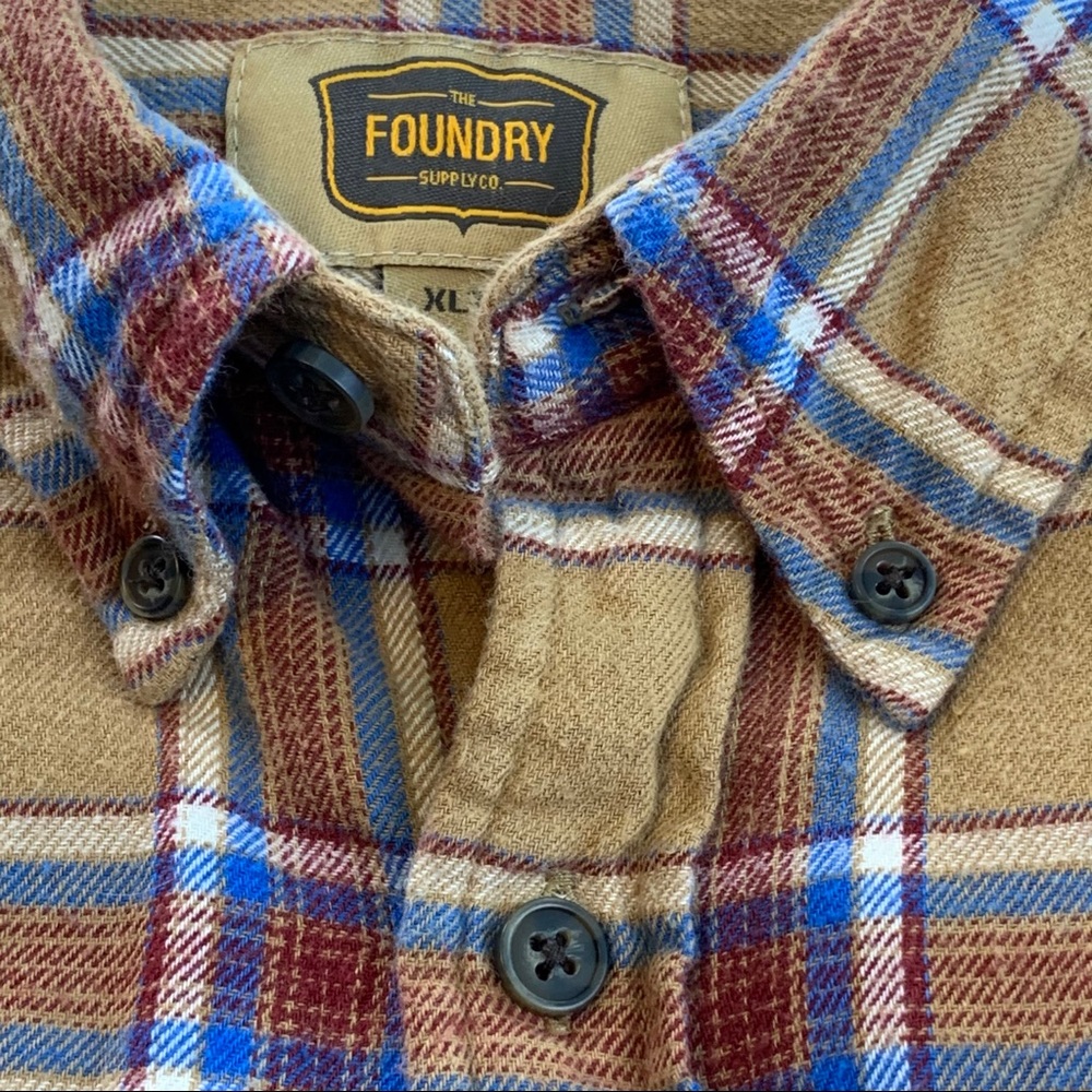 FOUNDRY XLT Flannel Cotton Long Sleeve Shirt